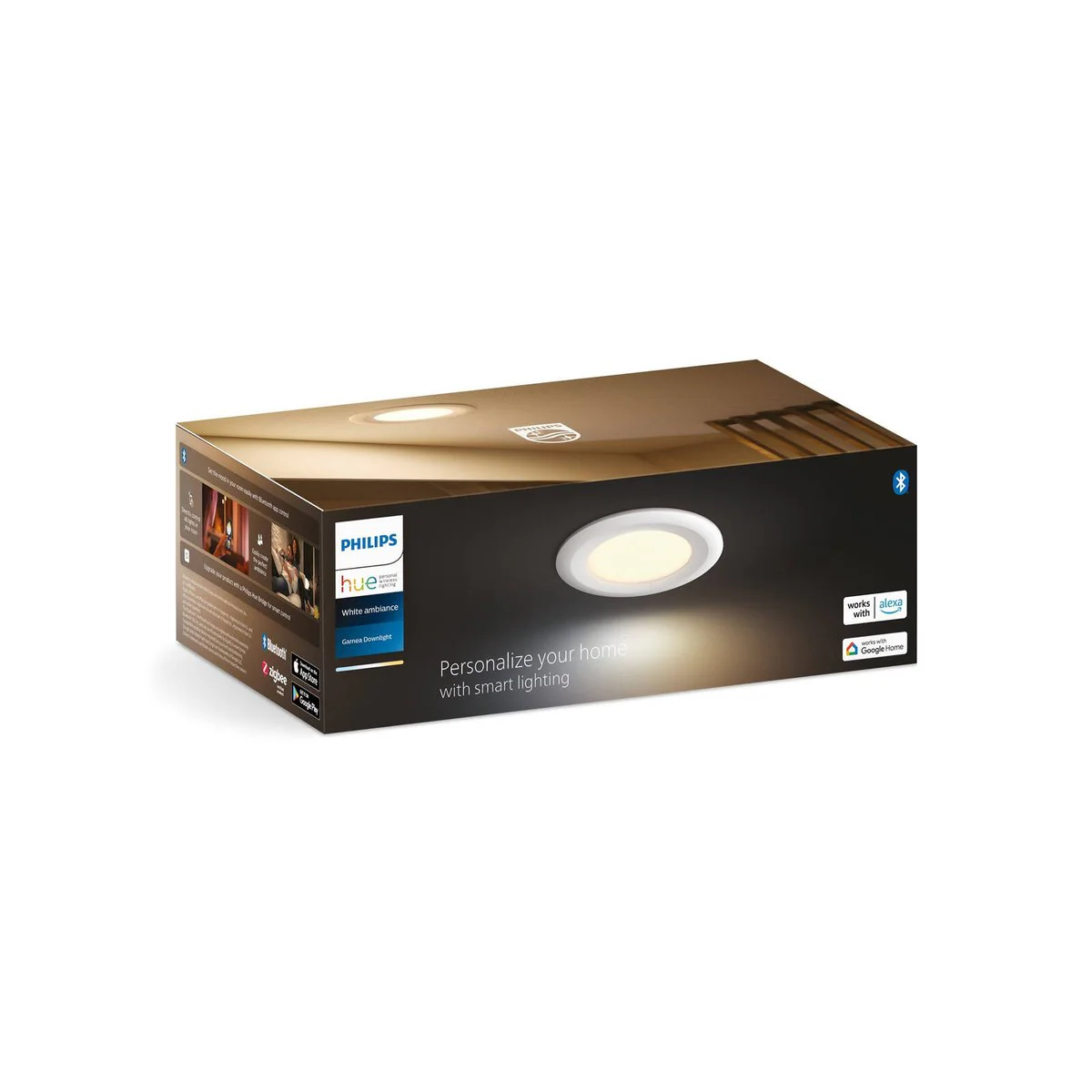 Philips Hue Down Light LED 800lm 8W Smart Light - Adjustable White Ambient