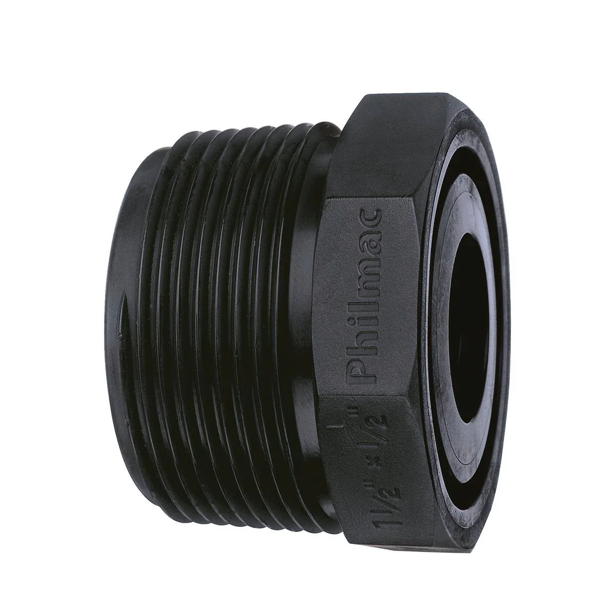 Philmac BSP Thread Pipe Bush 3/4 x 1/2 Inch Polypropylene Durable