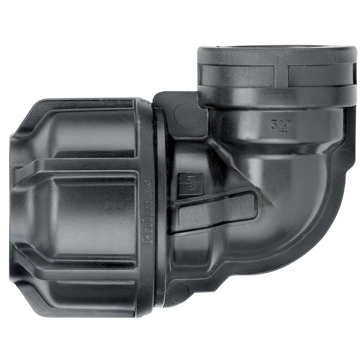 Philmac Pipe Elbow - 20mm x 3/4" - Polypropylene - PN16 Rated