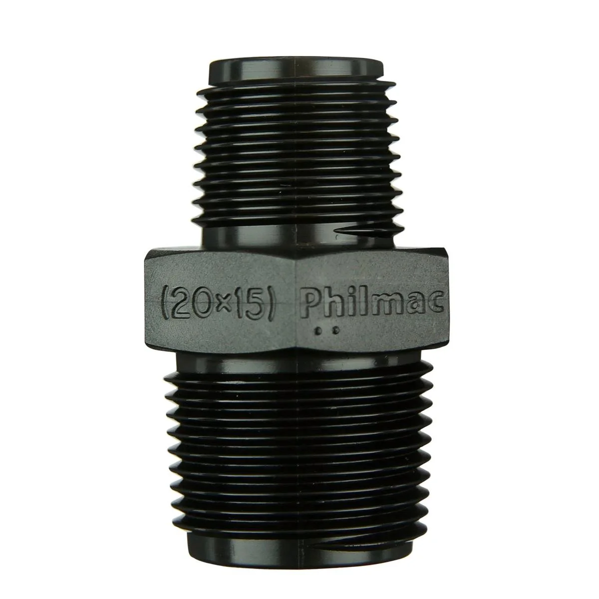 Philmac Threaded Pipe Nipple 3/4 x 1/2 Polypropylene Durable Design