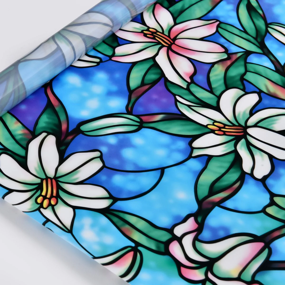 Pillar 0 Stained Glass Static Window Film 45cm x 2m - Privacy - Light Filtration - Image 3