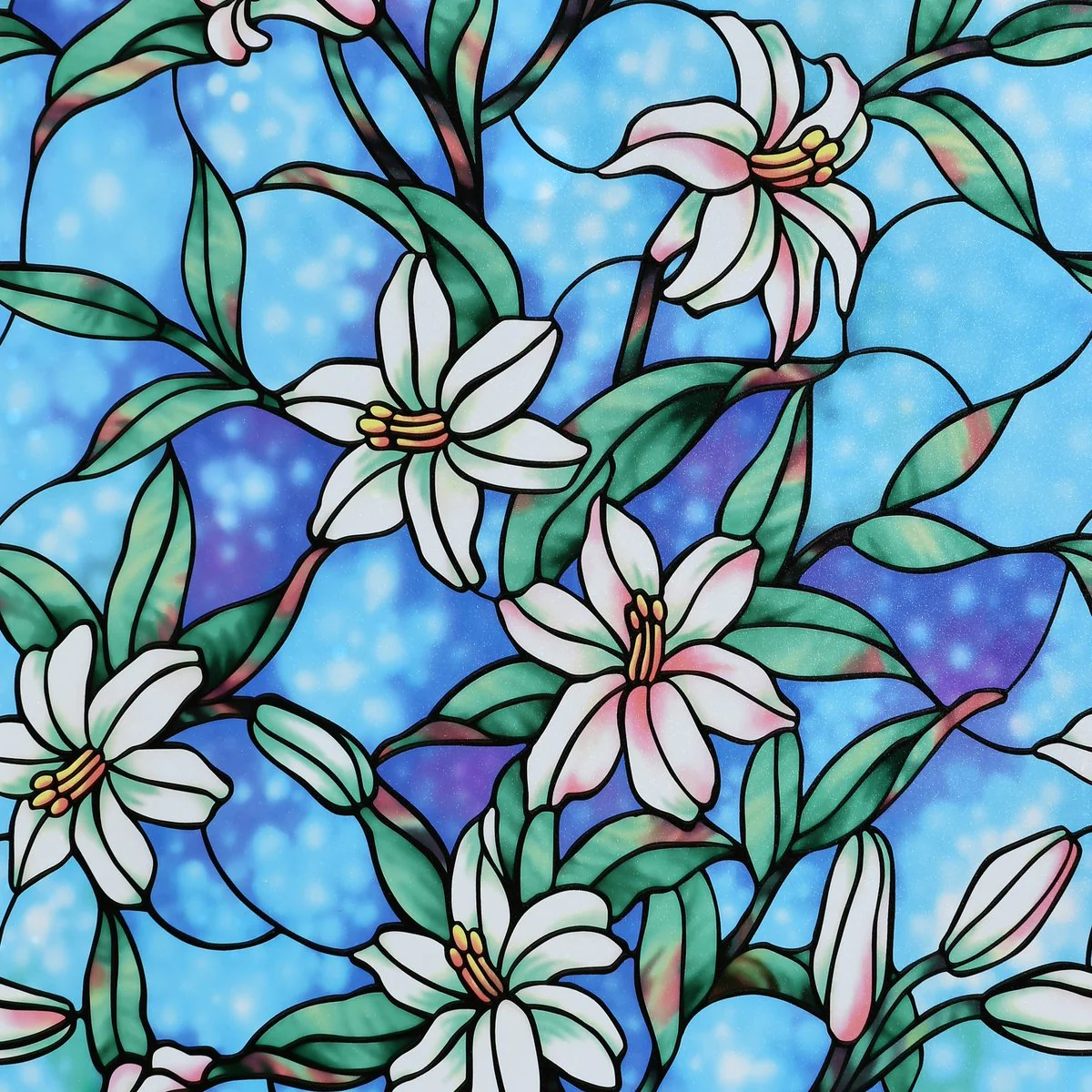 Pillar 0 Stained Glass Static Window Film 45cm x 2m - Privacy - Light Filtration - Image 4