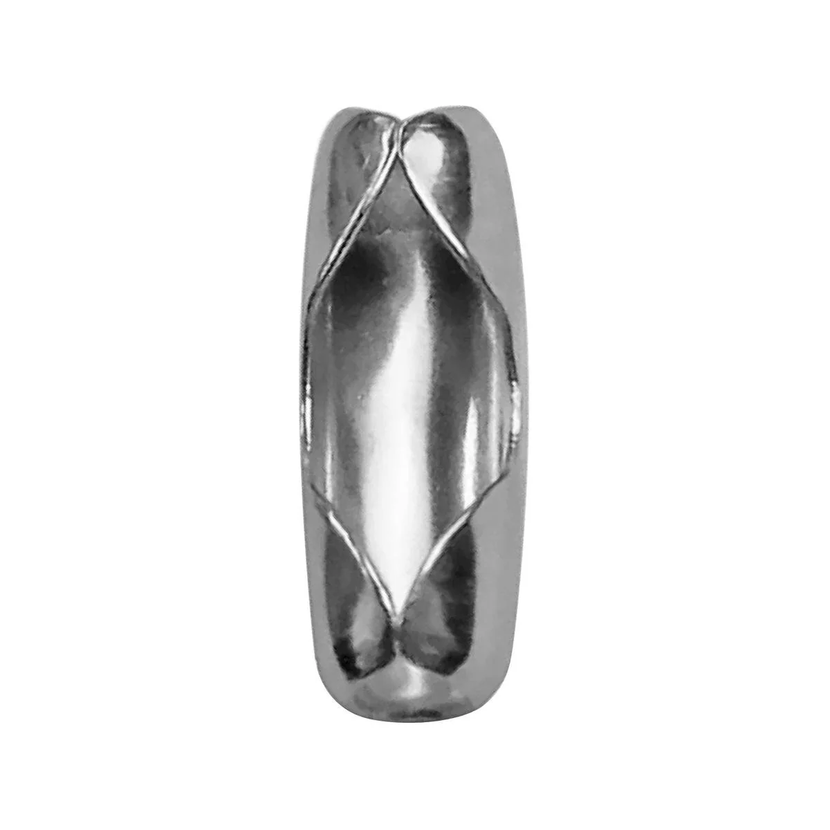 Pinnacle 3 Chain Bead Connector 8 Pack - 2mm - Silver - Durable Alloy