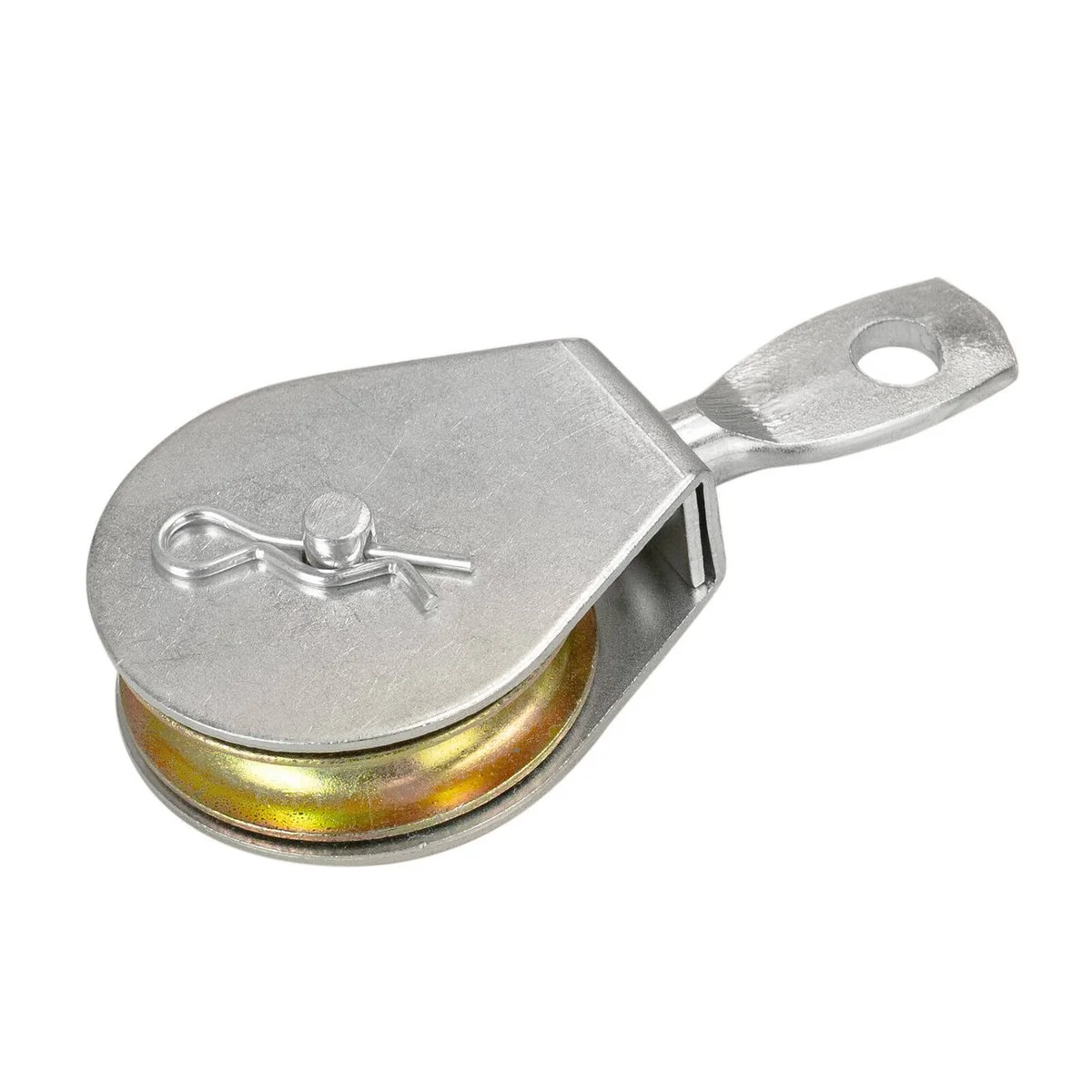 Pinnacle 50mm Zinc Plated Pulley Swivel Fixed - 200kg Load Capacity - Steel