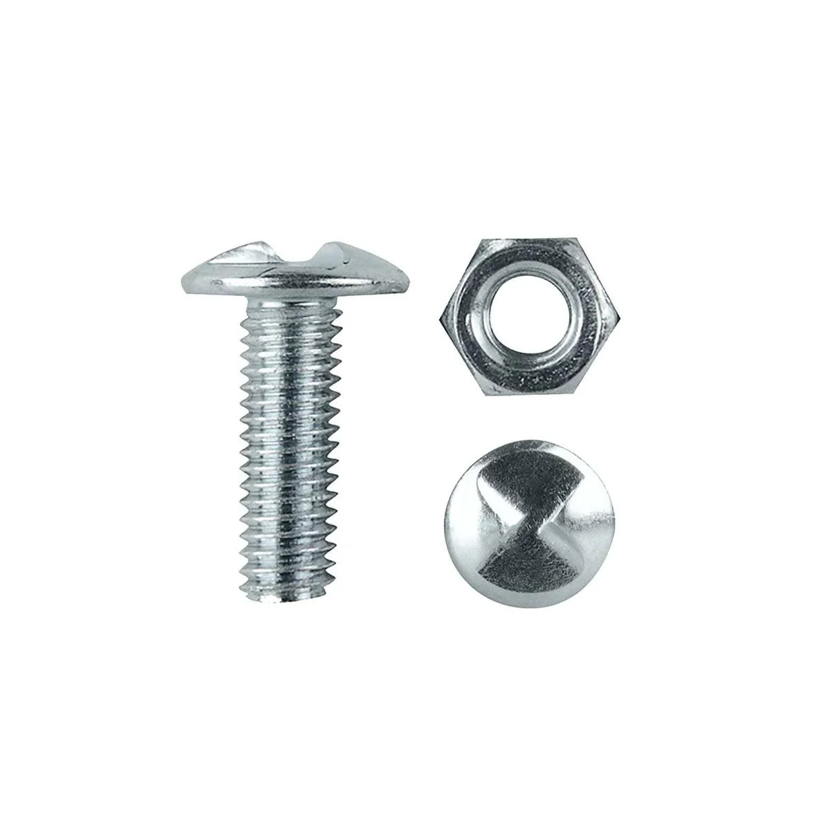Pinnacle Assorted Anti Theft Bolts and Nuts 50 Pack M4-M8 Zinc Plated