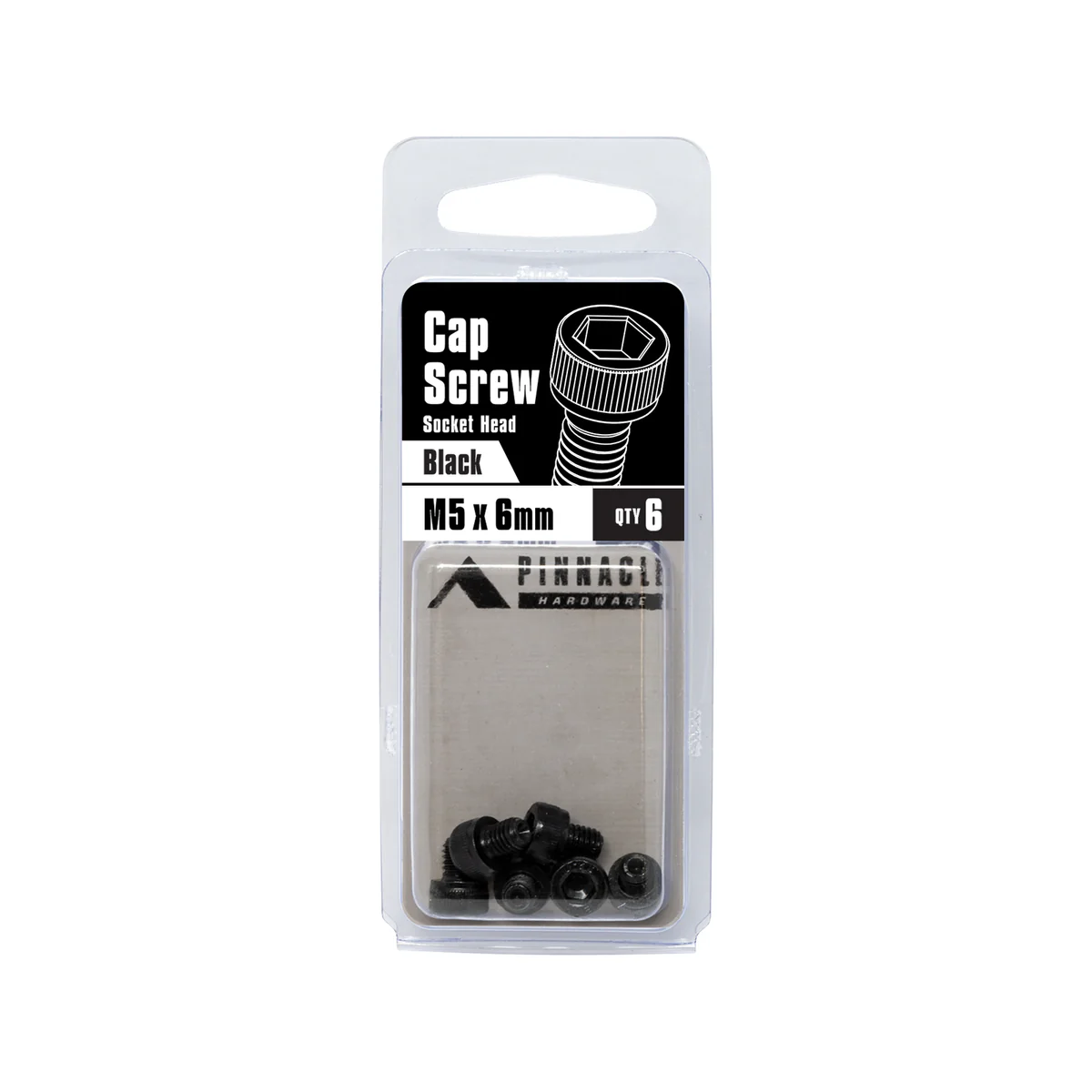 Pinnacle M5 x 6mm Black Oxide Socket Head Cap Screw - 6 Pack - Image 2