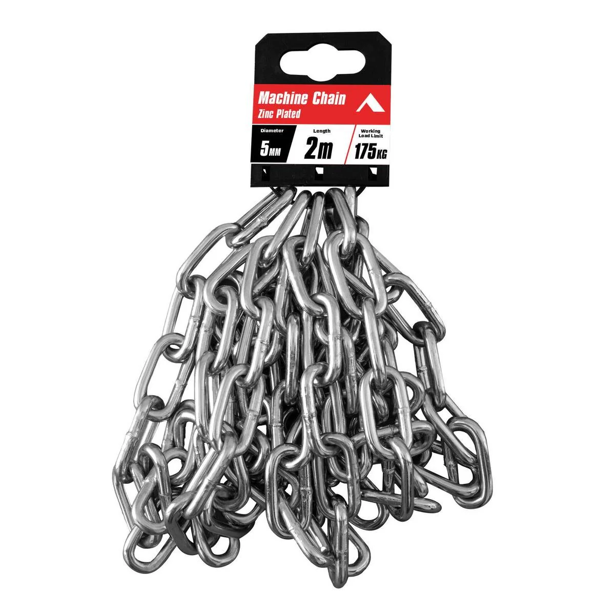 Pinnacle Zinc Plated Machine Chain 5mm x 2m - 175kg Load Rating - Fencing