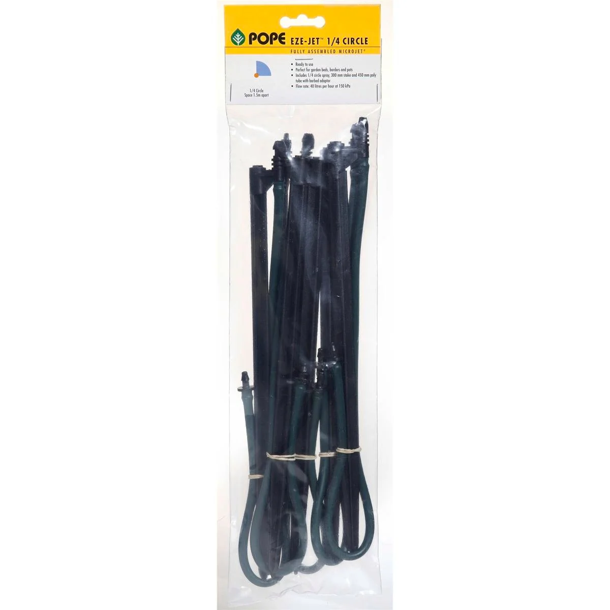 Pope Poly Irrigation Micro Eze Jet 1/4 Circle 5 Pack Black Polypropylene