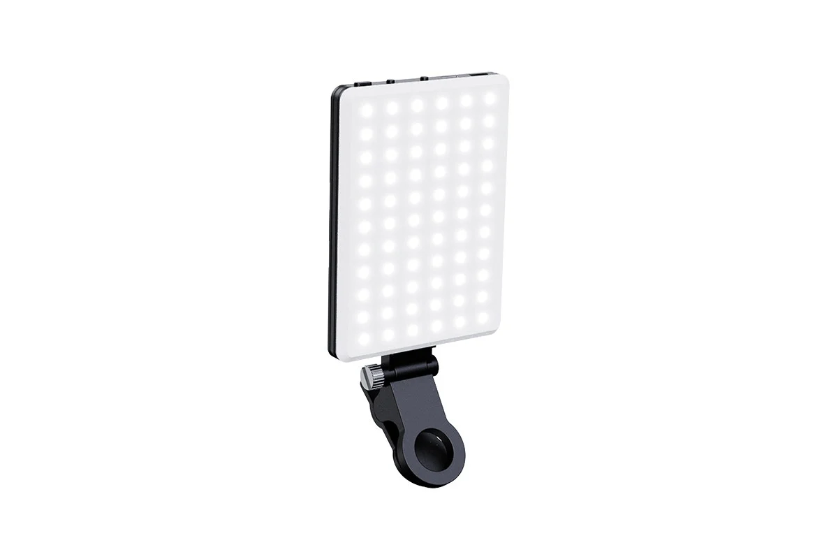 Portable 60 LED Rechargeable Selfie Light with Clip - Customizable Brightness - Image 2
