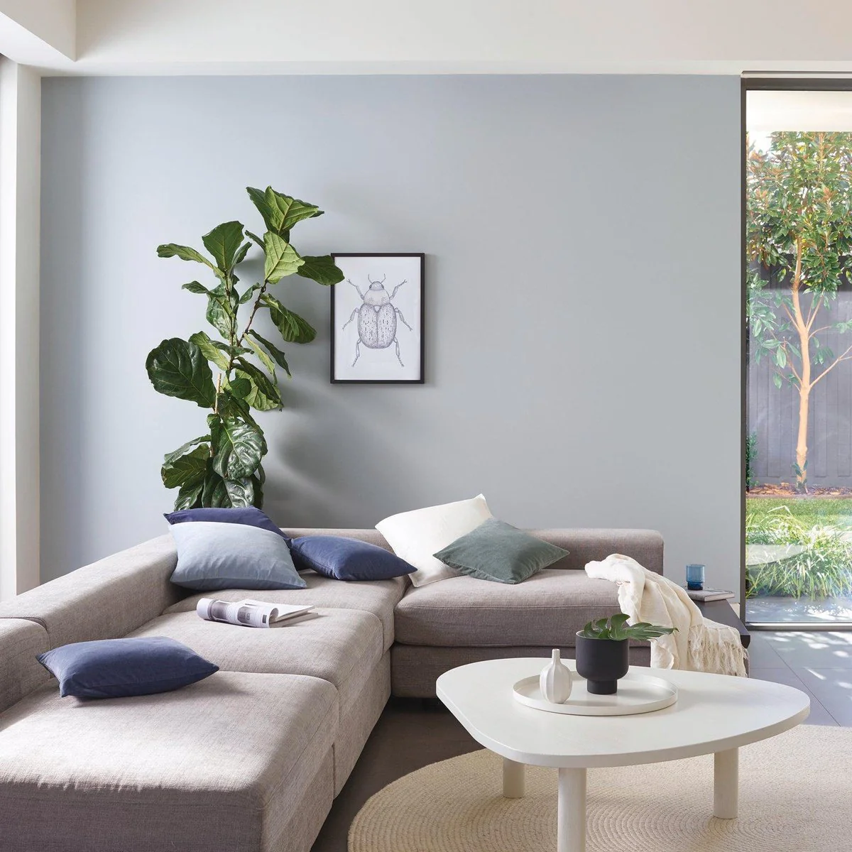 Porter S Broadwall Washable Paint - 2L - Newport Blue - Eggshell Finish - Image 2