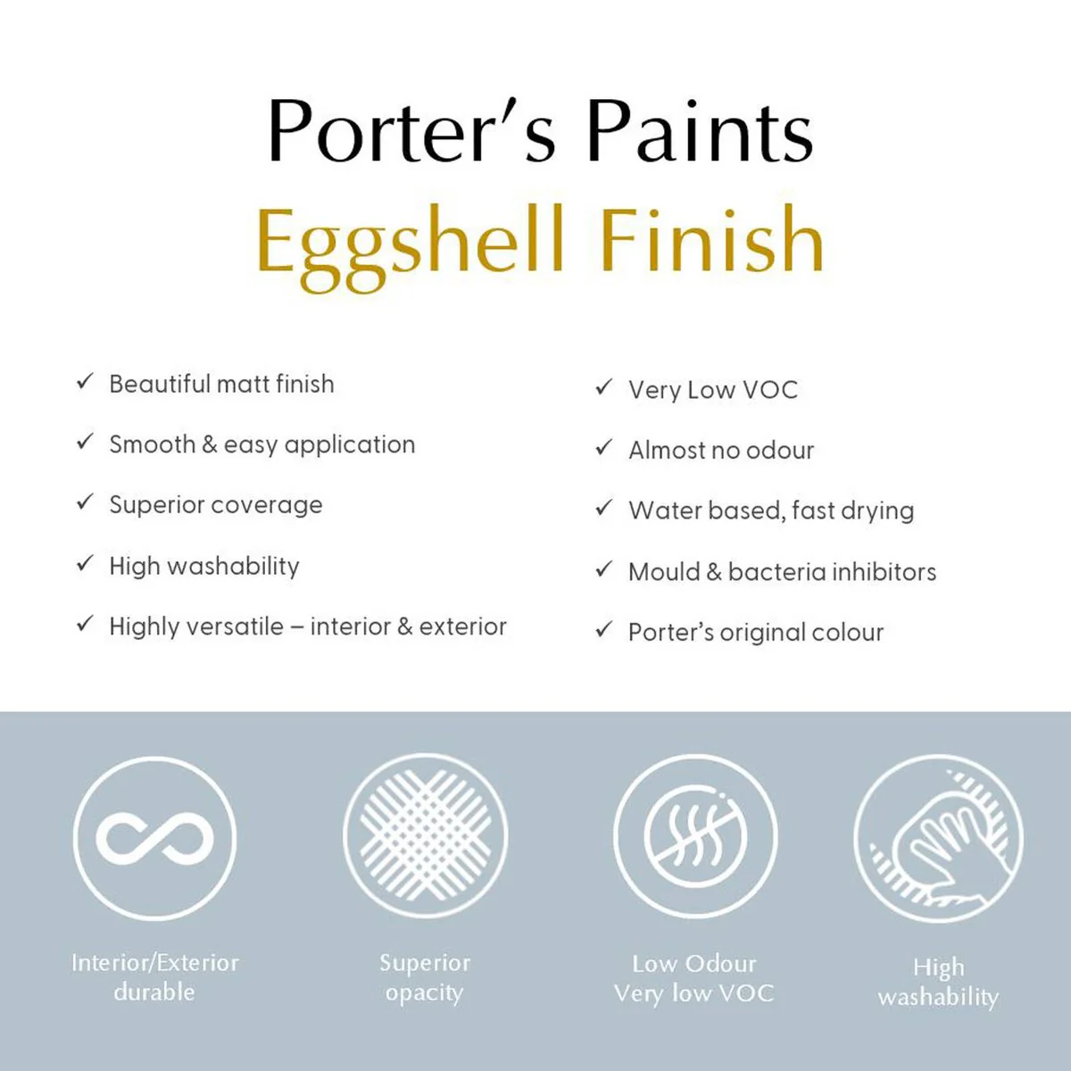 Porter S Paints 2L Broadwall Paint Light Rosso Eggshell Finish - Durable, Washable - Image 4