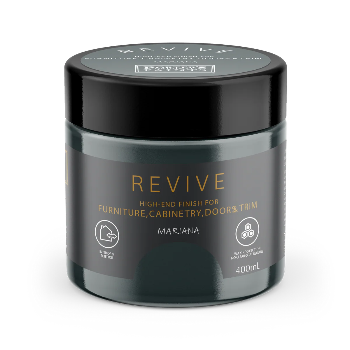Porter S Paints Revive Furniture and Cabinetry Paint 400ml - Mariana - Washable, Durable