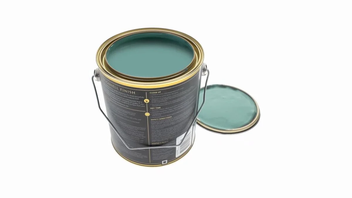 Porter S Washable Paint - Hailstorm - 2L - Eggshell Finish - 162mm x 156mm x 141mm - Image 4