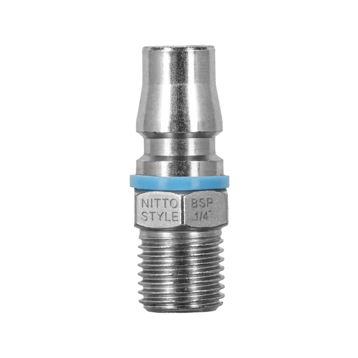 Powerfit Nitto Style Male Plug - ¼" - Solid Steel - 150PSI