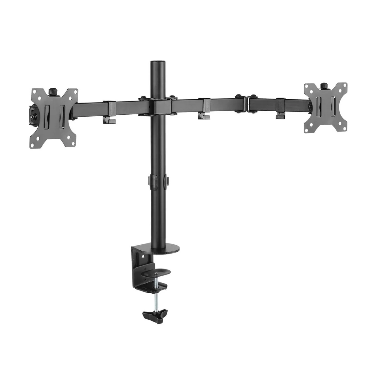 Practa 13 32 Full Motion Dual Arm Monitor Mount - Black - Dual Monitor Support