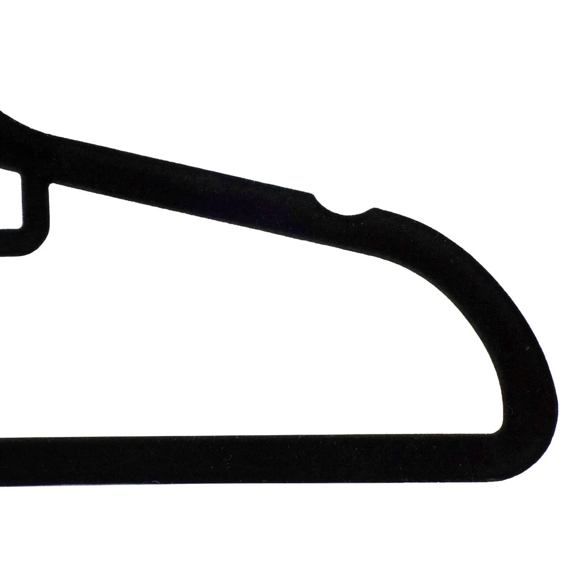 Practa Velvet Clothes Hangers 30 Pack - Slim Design - 410mm x 230mm - Non-Slip - Image 4