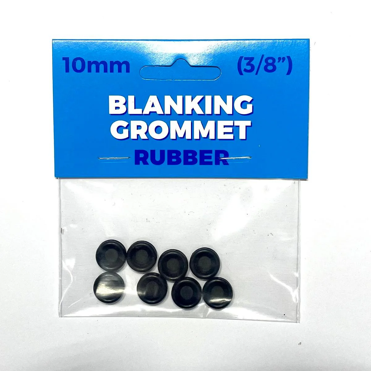 Premier Blue 10mm Blanking Grommet - Nitrile Rubber - Black - Durable Sealing