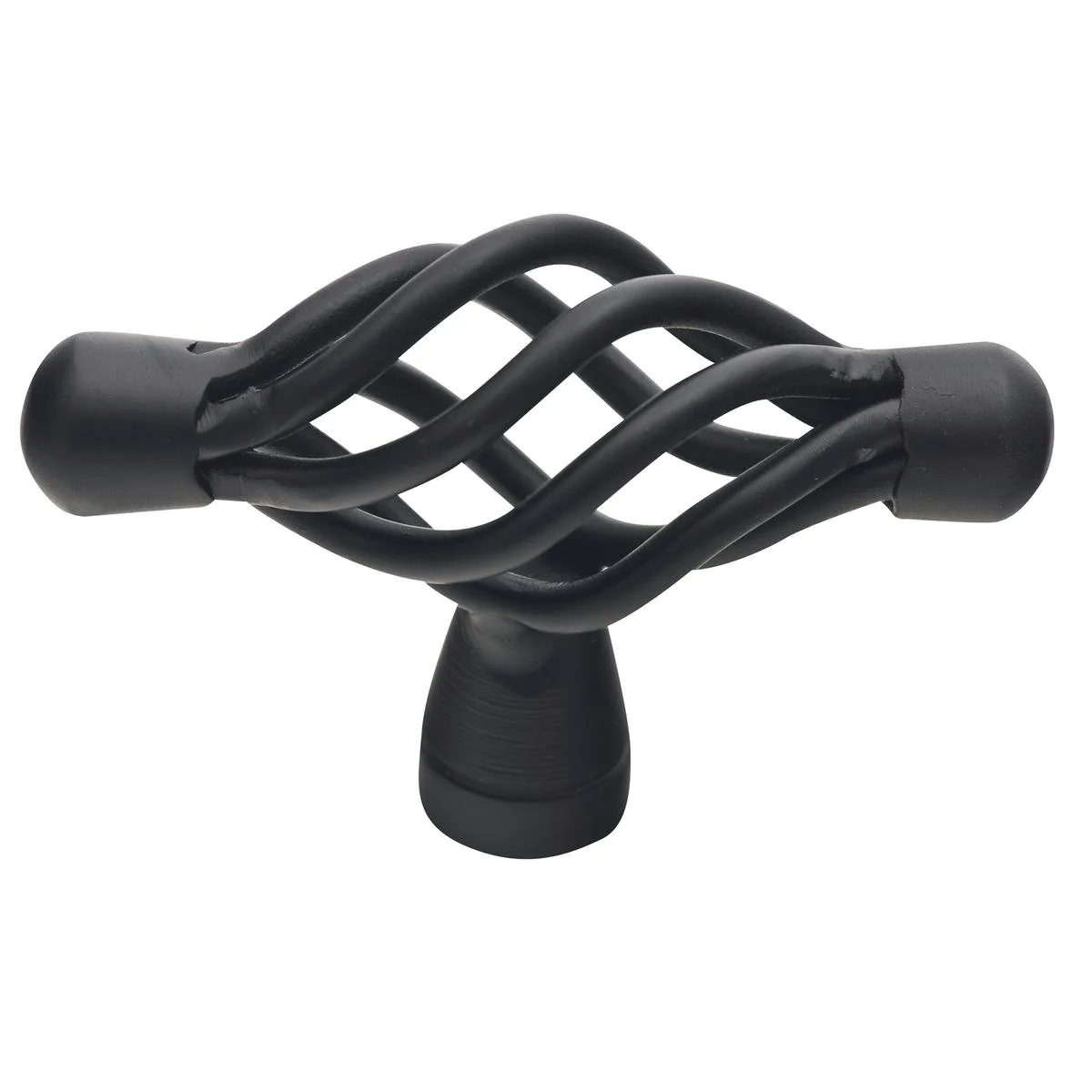 Prestige Black T Shape Knob 71mm Steel Easy Install Matte Finish