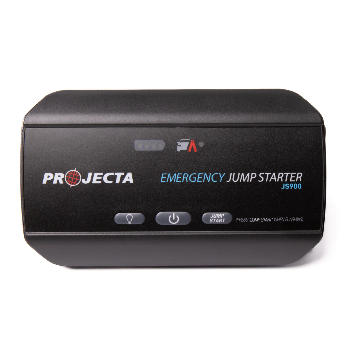 Projecta 12V 900A Jumpstarter - Compact Lithium - 115mm x 185mm x 80mm - Black - 9 Starts - LED Flood Light - USB Power Bank