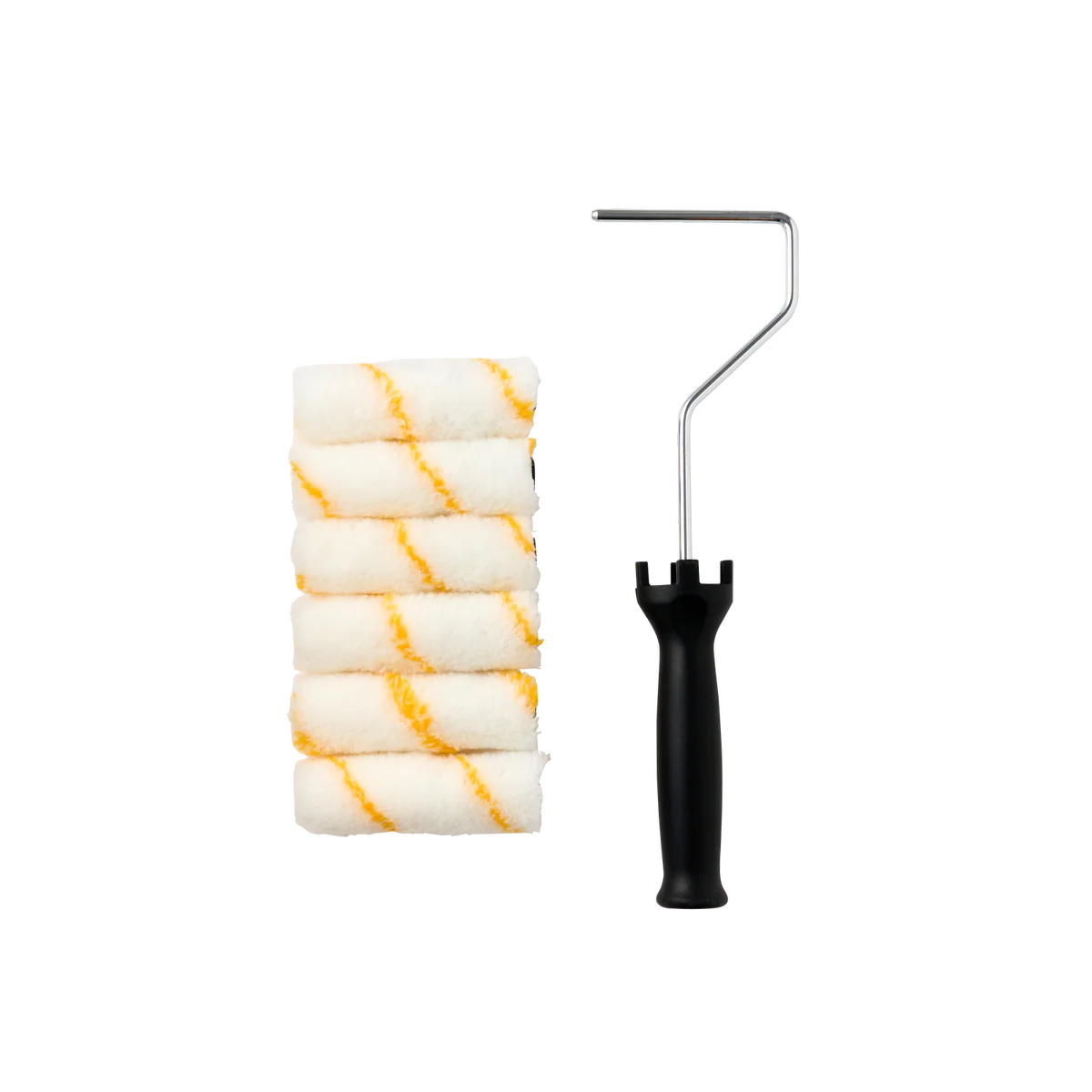 Prorenovator 100 Fabric Mini Roller Set 7 Pack - 11mm Nap - Black - Small Projects - Image 2