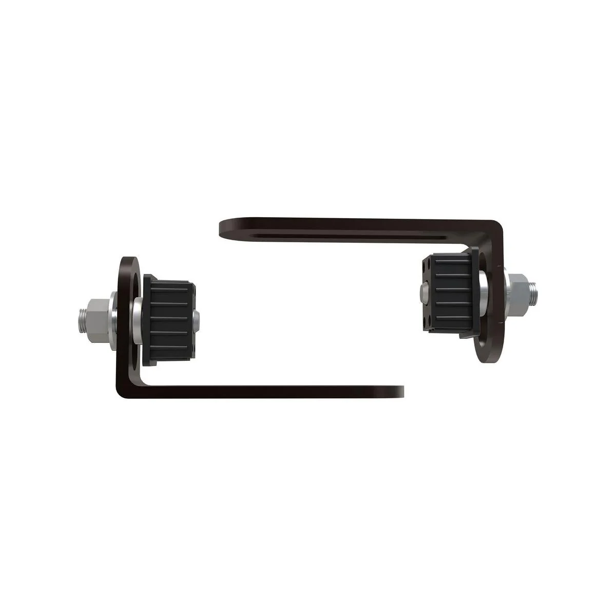 ProtectorAl Black Steel Gudgeon Hinge 38 x 25mm 2 Pack Durable Design