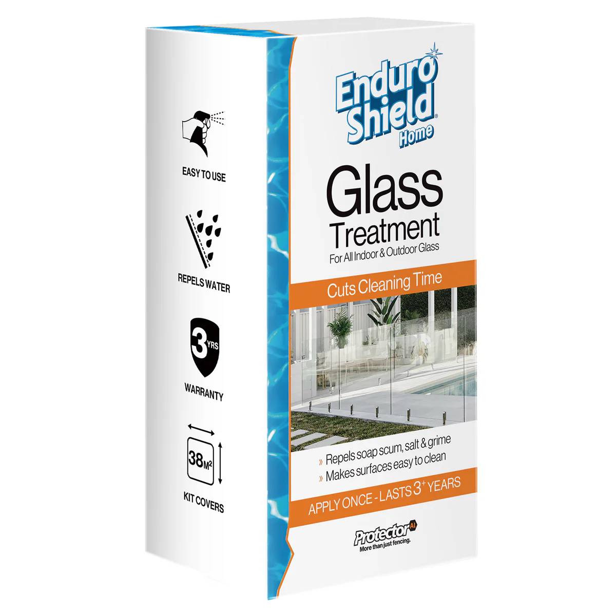 Protectoral Enduroshield Glass Treatment 600ml - 3 Year Protection - 130mm x 90mm x 250mm