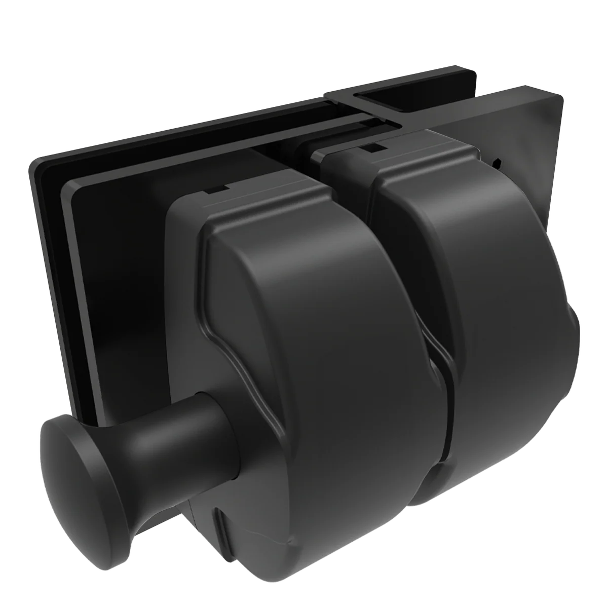 Protectoral Glass to Glass Gate Latch - 126 x 138 x 105mm - Black - Pool Safety