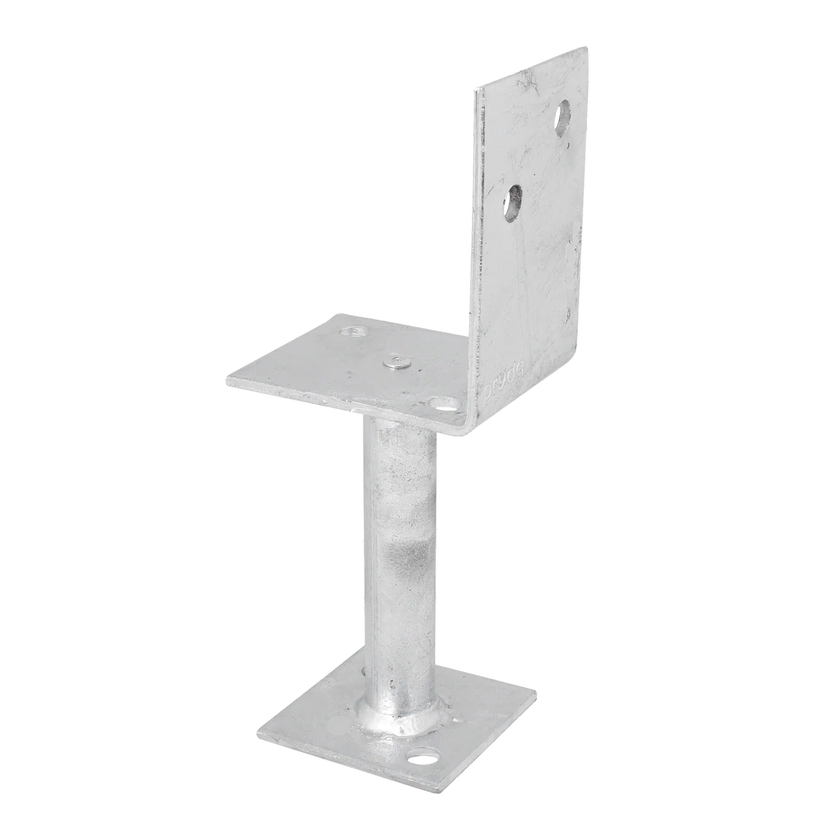 Pryda Half Stirrup Post Anchor 130mm M10 - Grey - Durable Termite Protected - Image 2