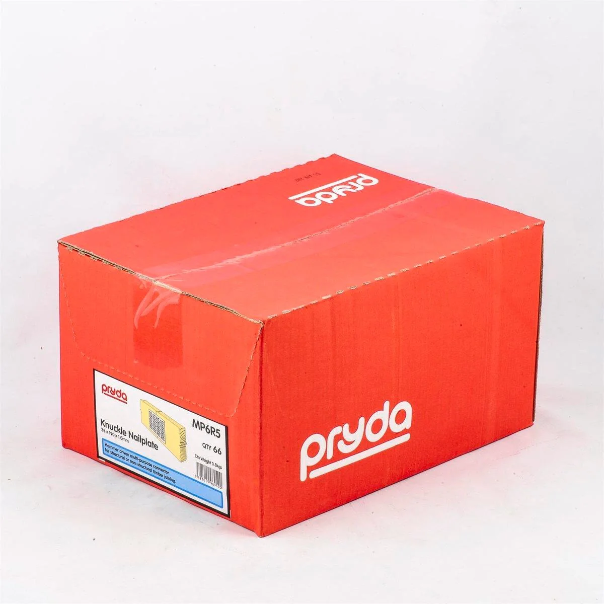 Pryda Nailplate Knuckle 38 x 190mm Box 66 - Galvanised Steel Connector