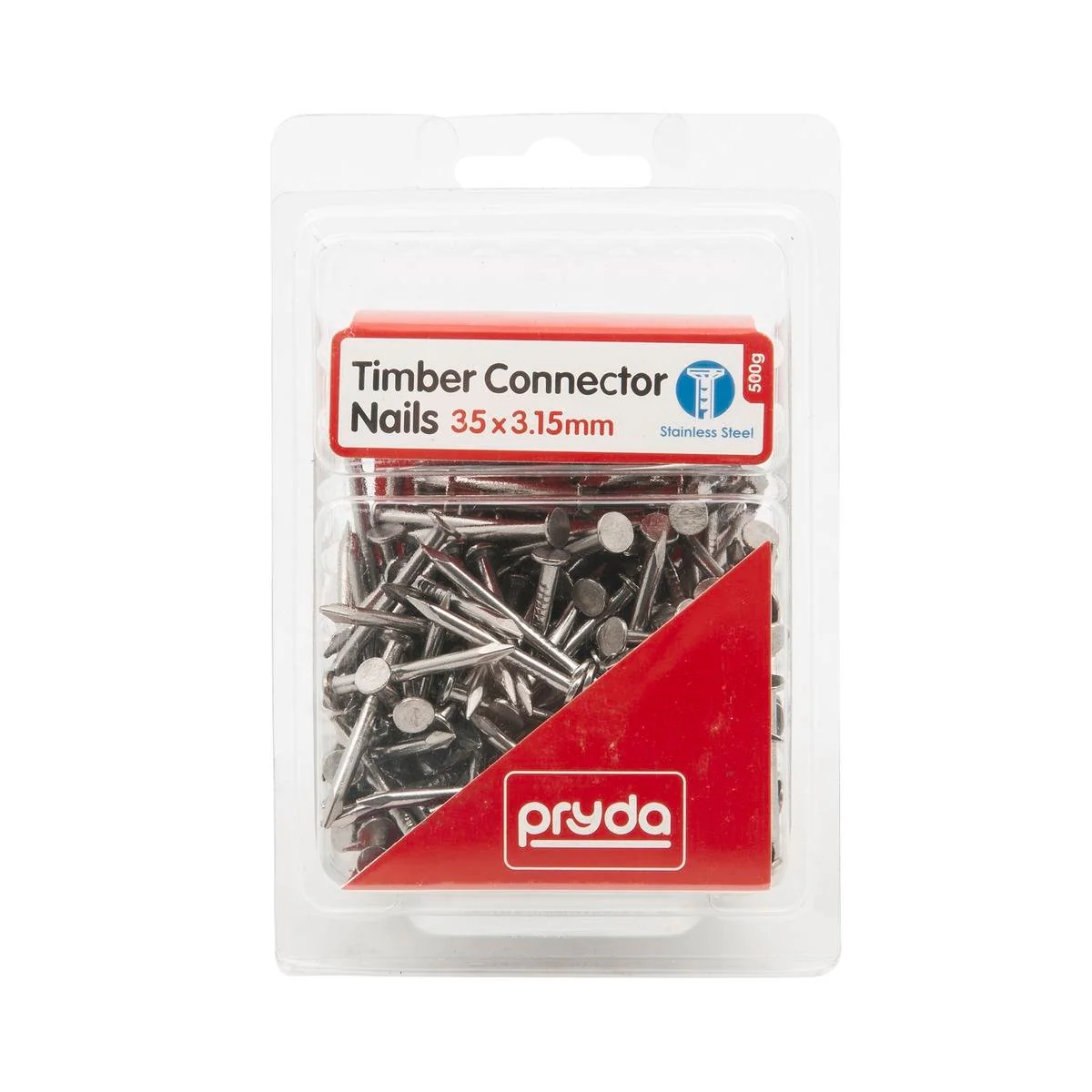 Pryda Timber Connector Nails - 35 x 3.15mm - Stainless Steel - Stronger Design