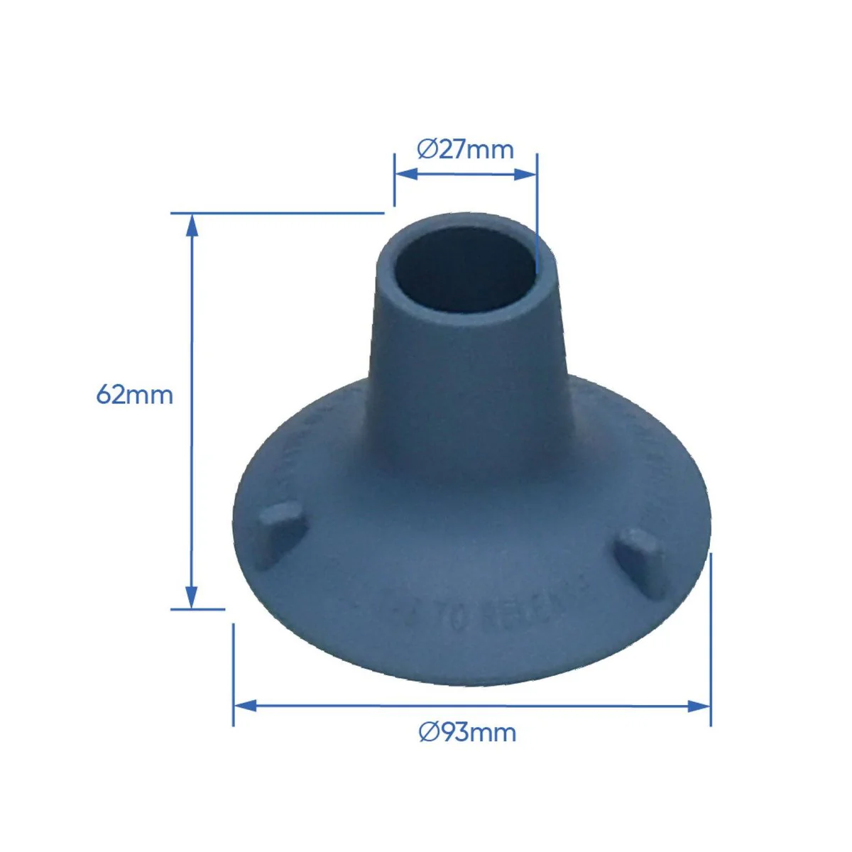 Q Assist Suction Feet - 200kg Weight Rating - 93mm Diameter - Durable TPR Rubber - Image 2