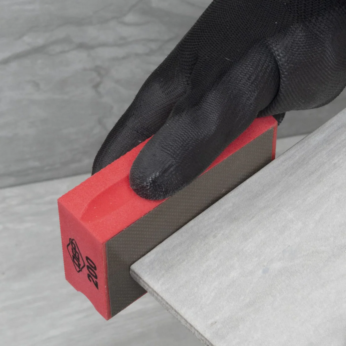 QEP 200 Grit Diamond Sanding Block - 60mm x 95mm - Smoothing Tool for Tile, Stone, Glass, Ceramic, Marble - Image 3