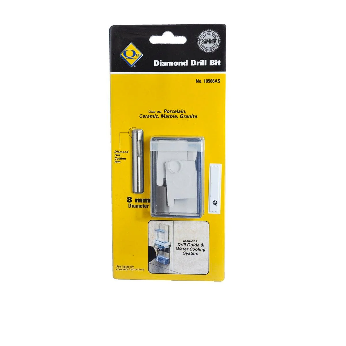 Qep 8mm Diamond Tile Drill Bit - Carbon Steel - Durable - Precise Cuts