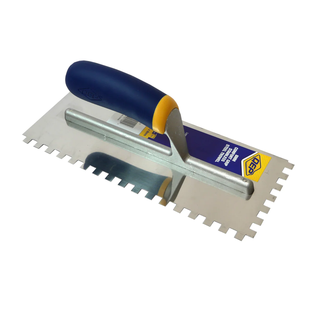 Qep 8mm Square Notch Stainless Steel Trowel - 280mm x 115mm - Durable Design