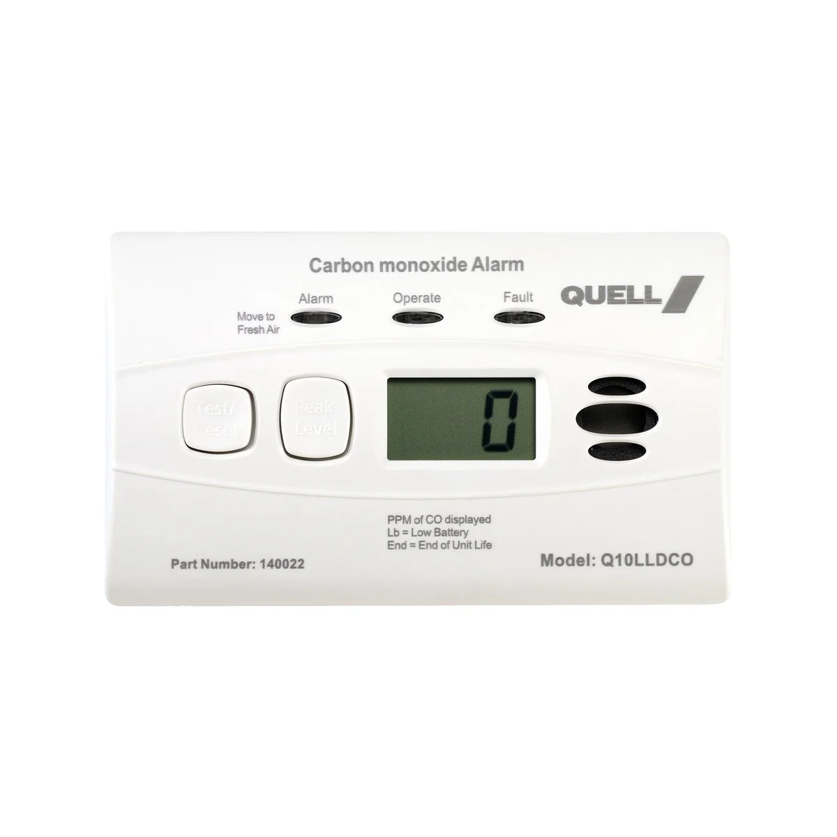 Quell Carbon Monoxide Alarm - 195mm x 290mm - White - 10 Year Battery - Image 2