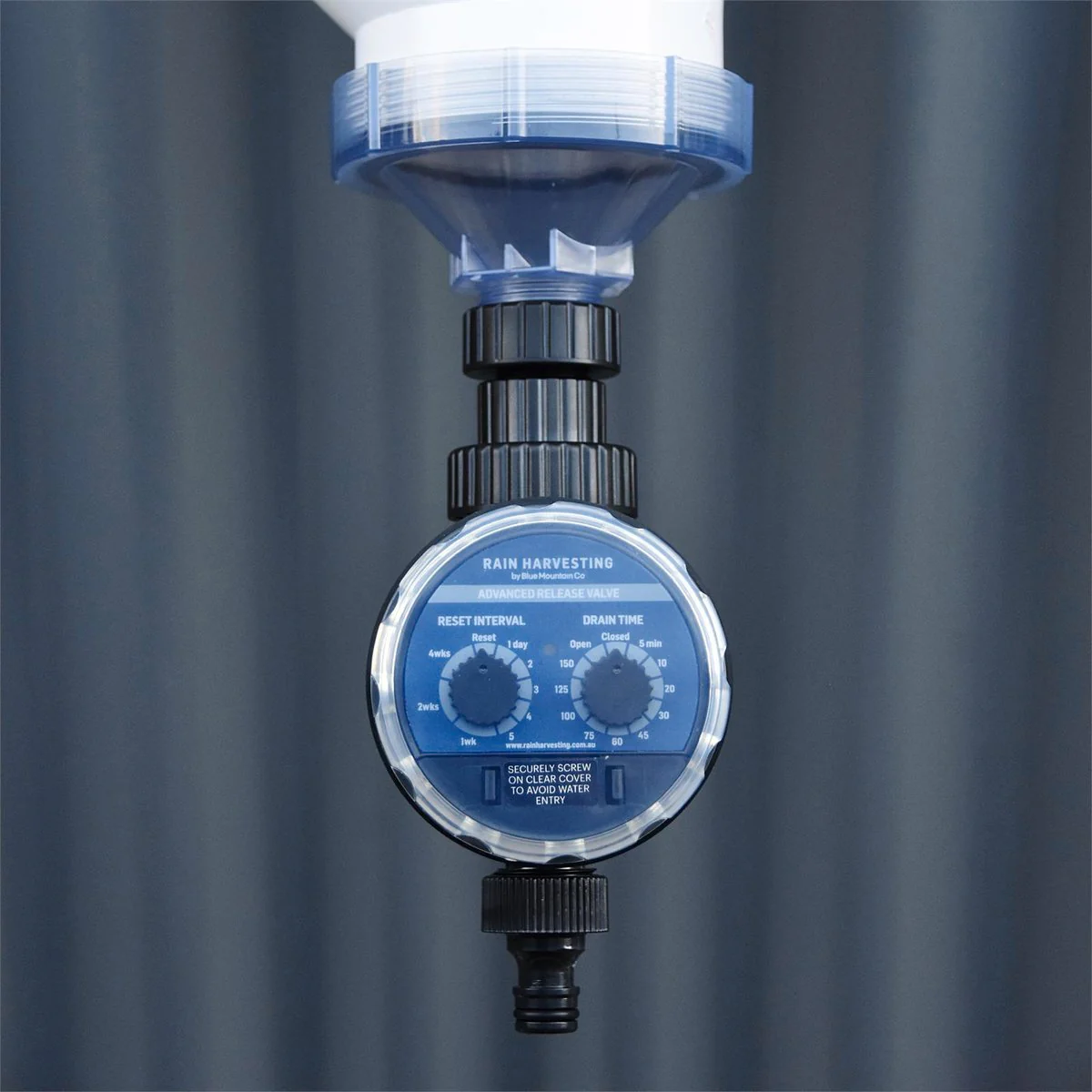Rain Harvesting First Flush Advanced Release Valve - 129mm x 392mm - UPVC - Image 4