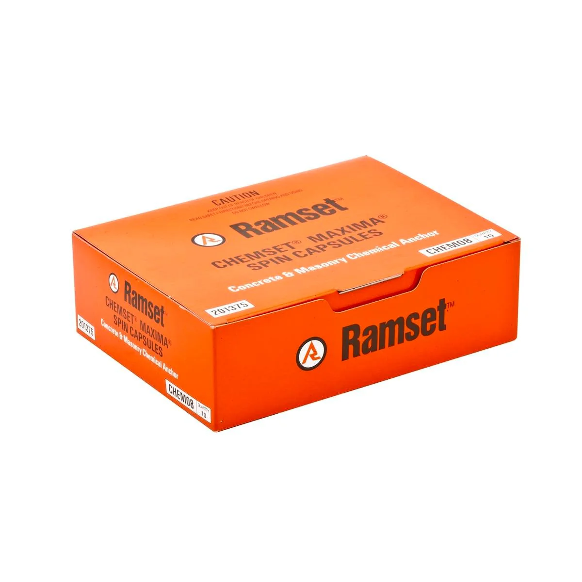 Ramset m8 Maxima Masonry Chemical Acrylate Epoxy Capsule 10 Pack