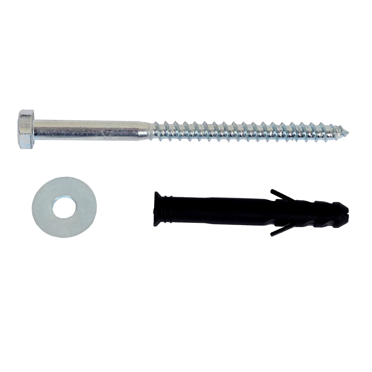 Rapid M10 Concrete Anchor Screw 3 Pack - 150mm - Galvanised Steel - Secure Hold