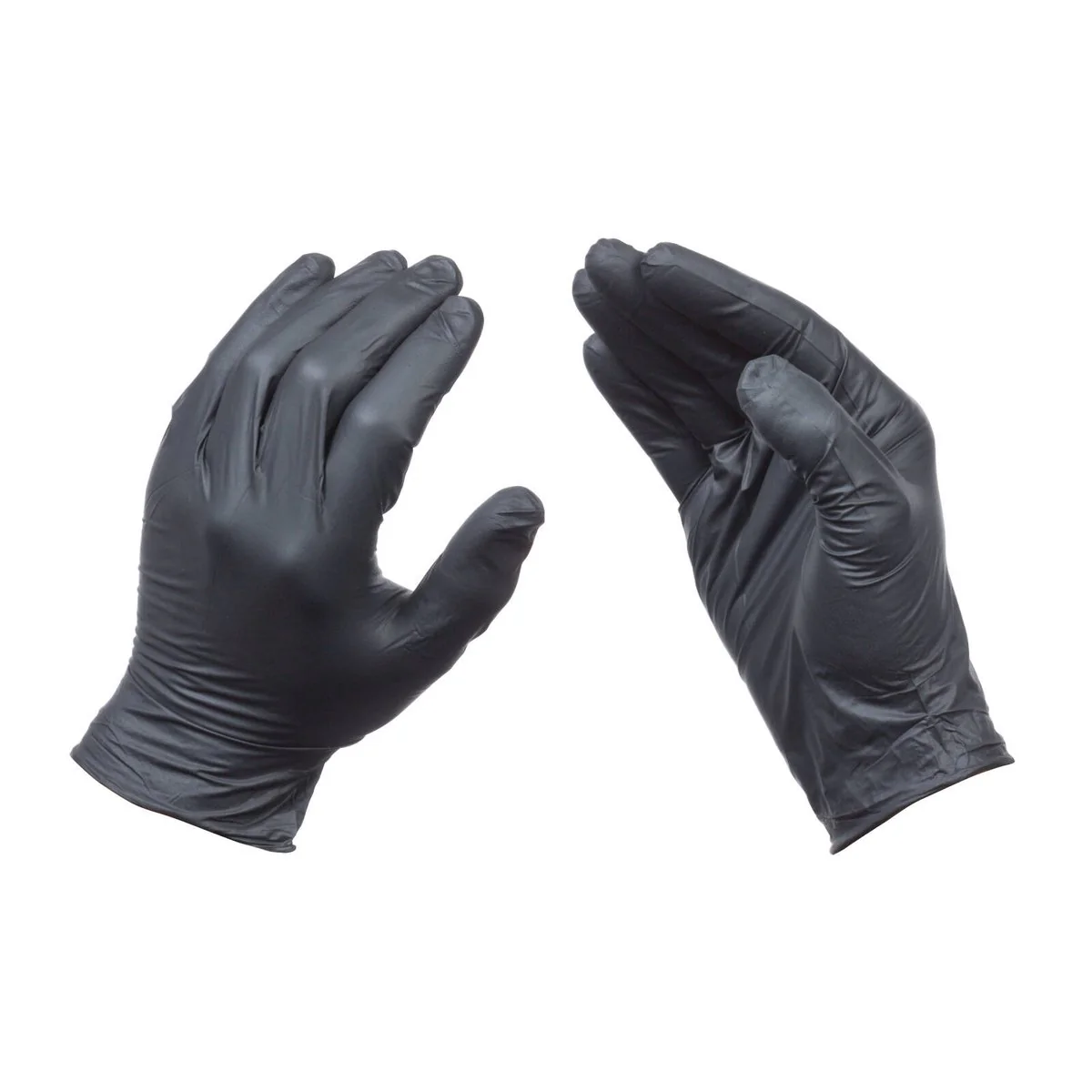 Rhino Gloves Medium Nitrile Disposable Gloves 100 Pack - Puncture Resistant - Textured Grip - 220mm x 125mm x 60mm - Image 2