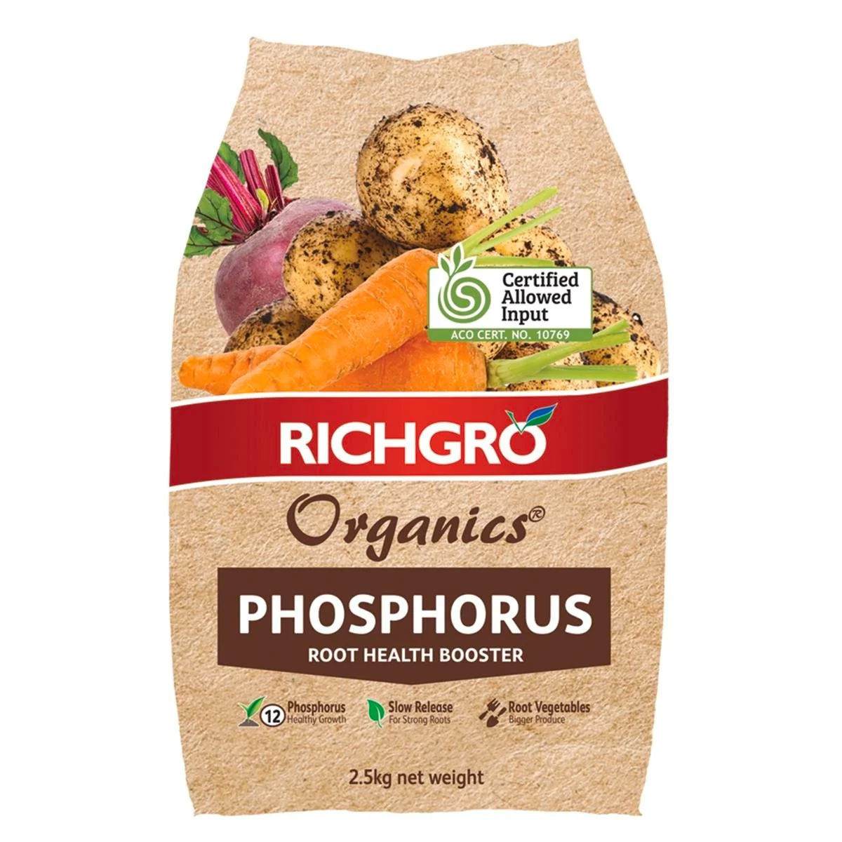 Richgro Phosphorus Root Health Booster - 2.5kg - Organic - For Vegetables