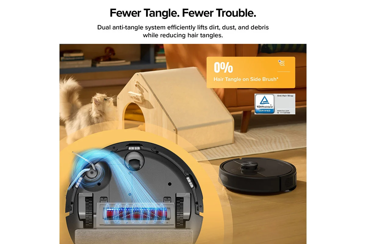 Roborock Q7T+ Smart Vacuum Cleaner with 10,000Pa Suction - Black - Image 7