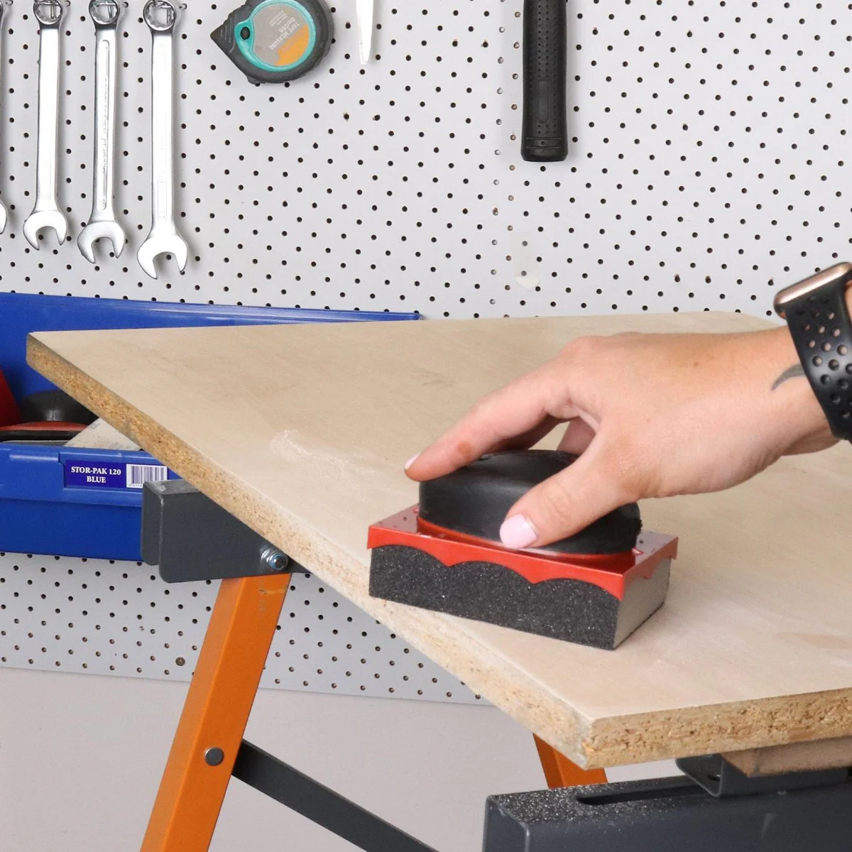 Rocket Sanding Block Holder - 100mm - Plastic - Flexible Use - Image 3