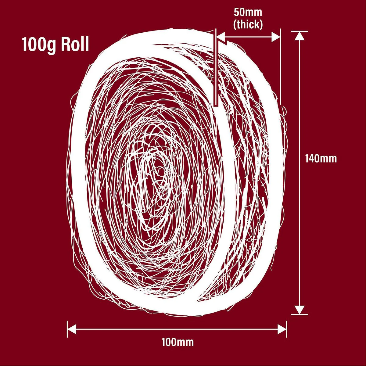 Rocket Steel Wool - 100G - Medium Grade - Flexible Use - Image 2