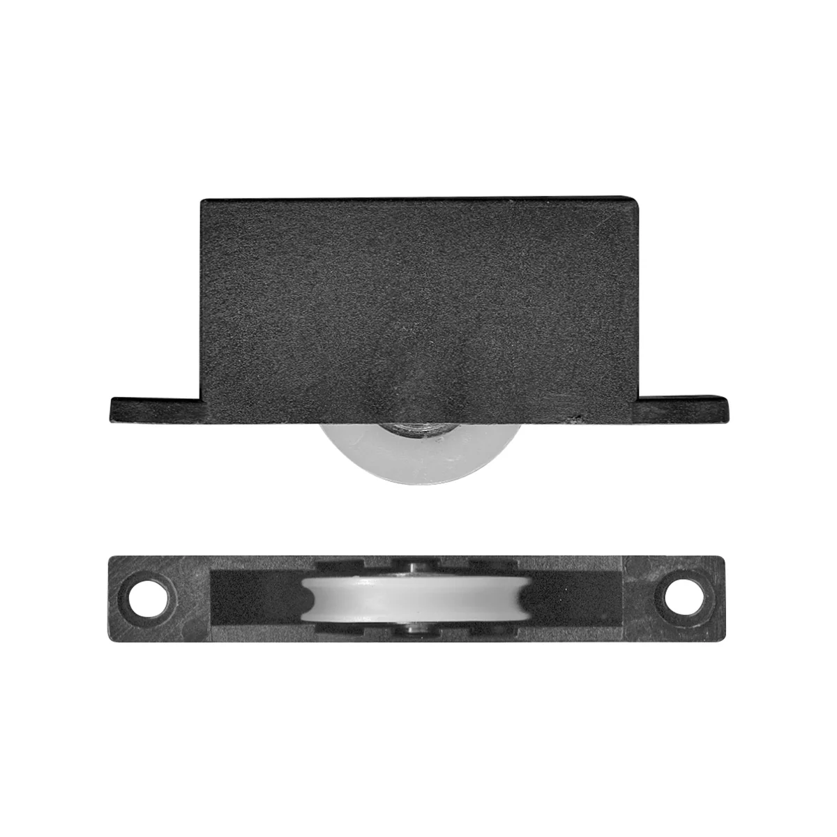 Rolltrak Adjustable Plastic Carriage - Acetal Roller - 15kg Load Rate