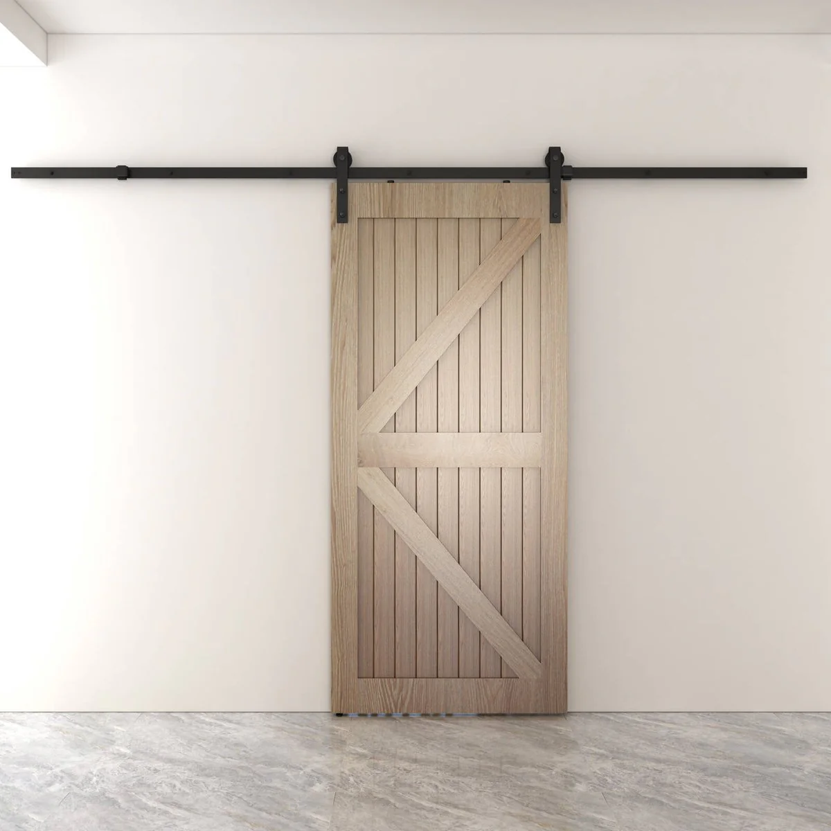Rolltrak Barn Door Track - 3000mm x 40mm x 6mm - Matte Black - Side Mount - Supports 100kg - Image 4
