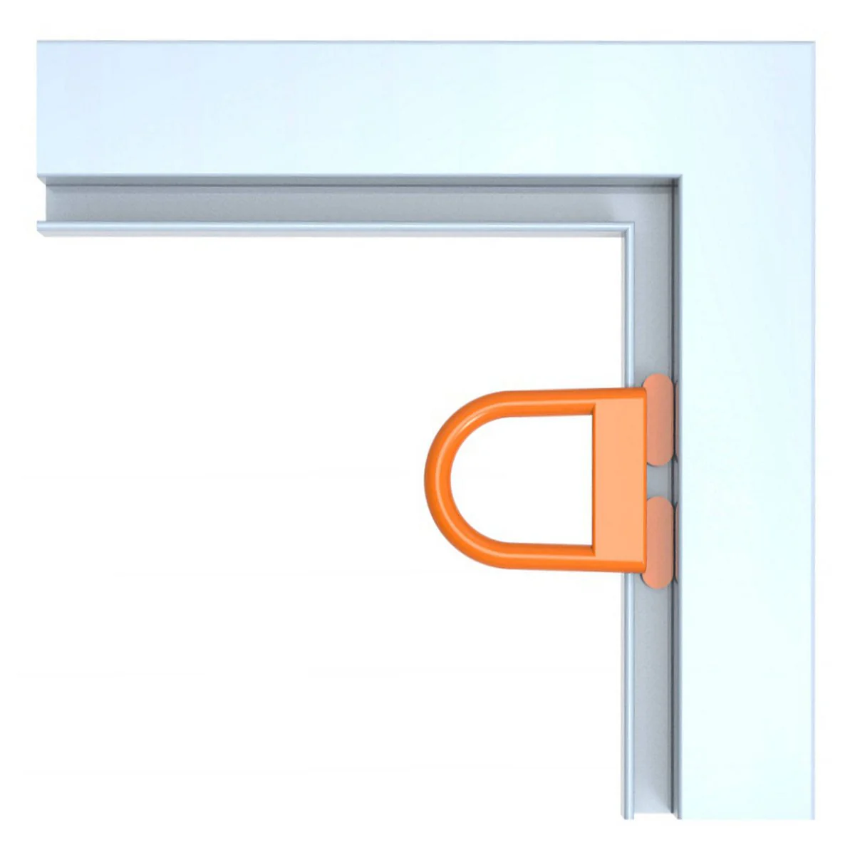 Rolltrak Black Flyscreen Lift Tab 50 Pack - 25mm Frame - Durable Black Plastic - Image 3
