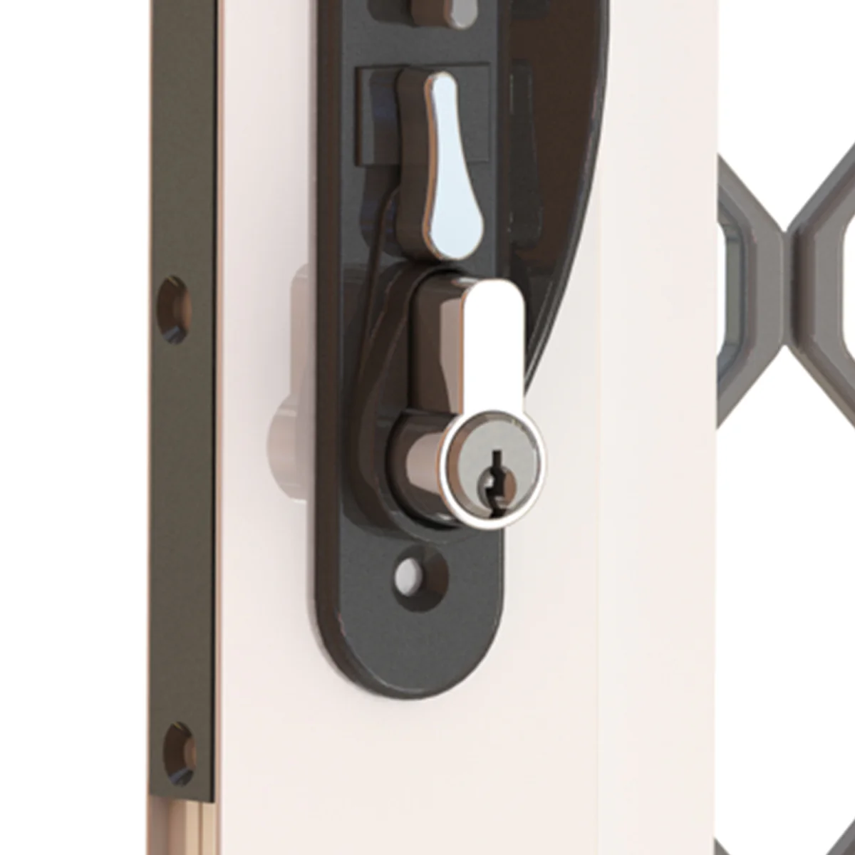 Rolltrak 50mm Chrome High Security Cylinder Lock - 3 Keys - Durable Alloy
