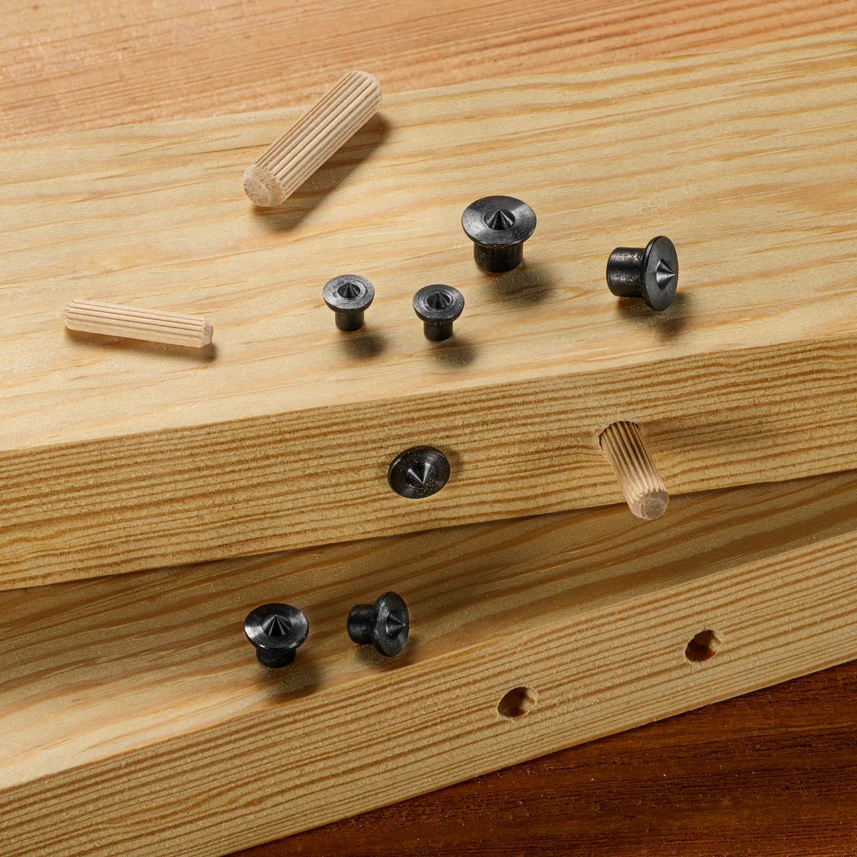 Ryobi 10mm Dowel Centre Points 4 Pack - Carbon Steel - Accurate Alignment - Image 3