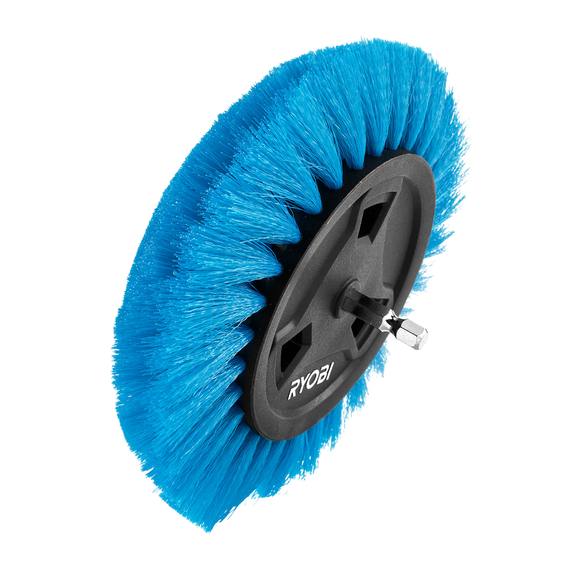 Ryobi 150mm Round Soft Bristle Brush - Light-Duty Cleaning Tool - Image 4