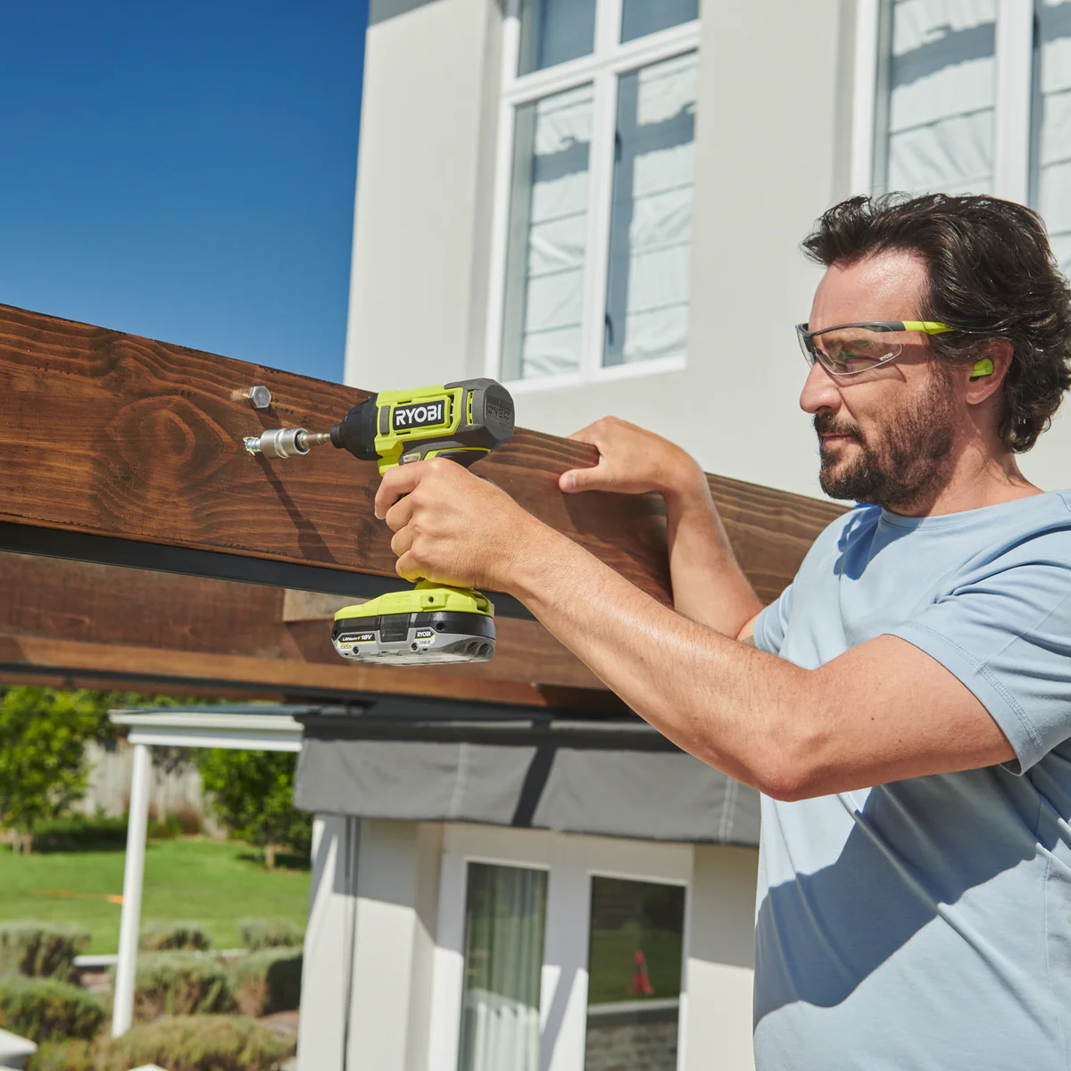 Ryobi 18V ONE+ 4-Piece Kit R18X4C1422B - Drill Driver, Impact Driver, Grinder, Saw - 585mm x 295mm x 225mm - Image 2